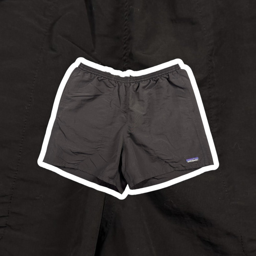 Patagonia Baggies Light Shorts 5 Inseam Mens Large Black Hiking Swim Trunk 0619